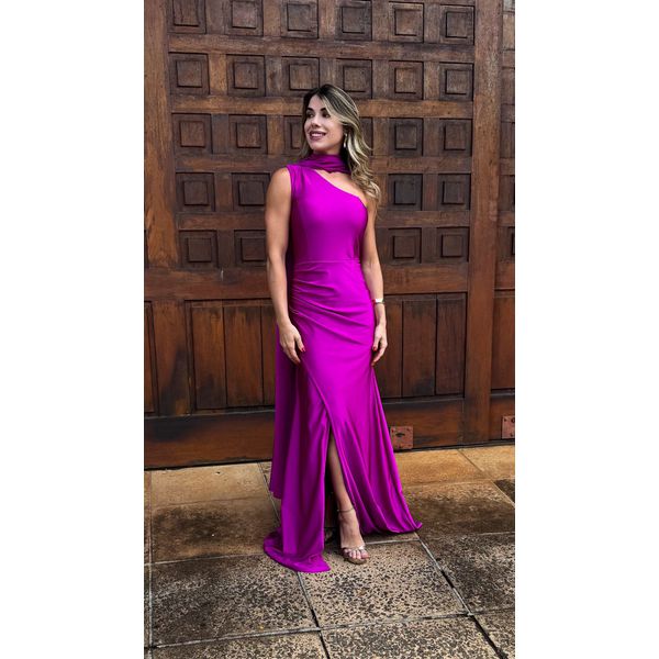 Vestido Raquel Fúcsia 