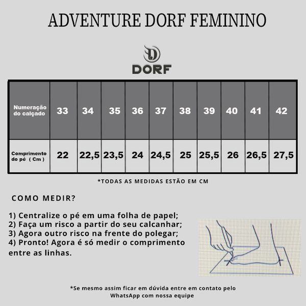 Coturno Trekking Feminina Dorf Couro Preto o DORF