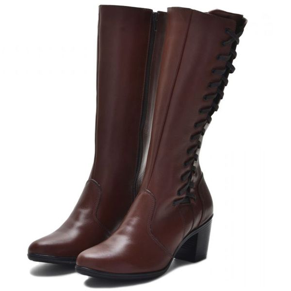 Bota de couro feminina cano alto discount
