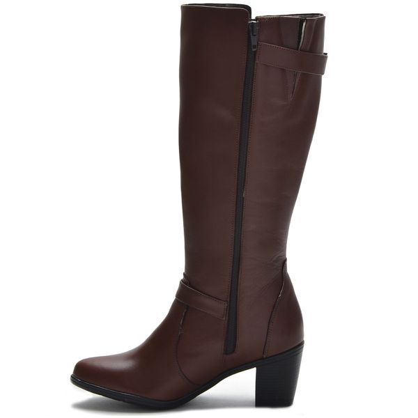 Botas femininas cano hot sale longo de couro