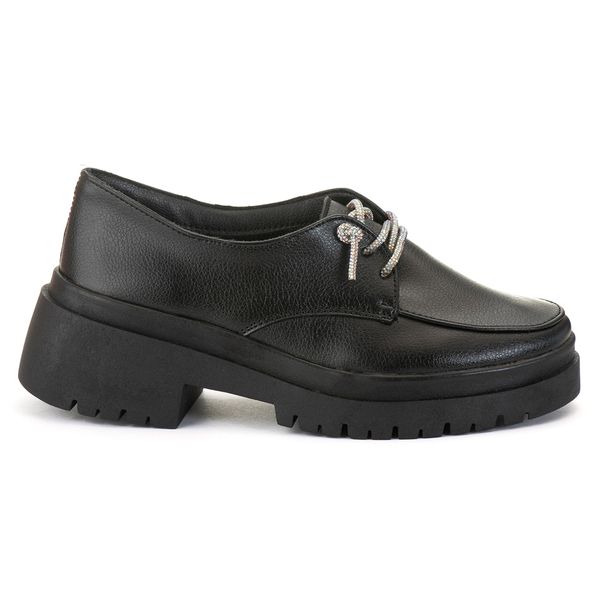 Sapato Mocassim Oxford Feminino Kylie Preto