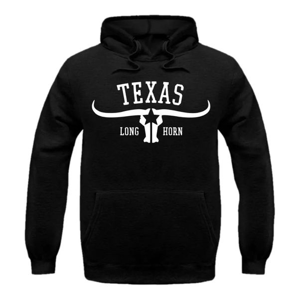 Moletom Texas Long Horn - Preto