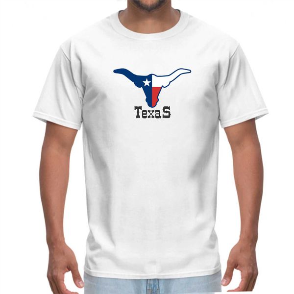 Camisa de Algodão Lisa Branca - Estampa Texas