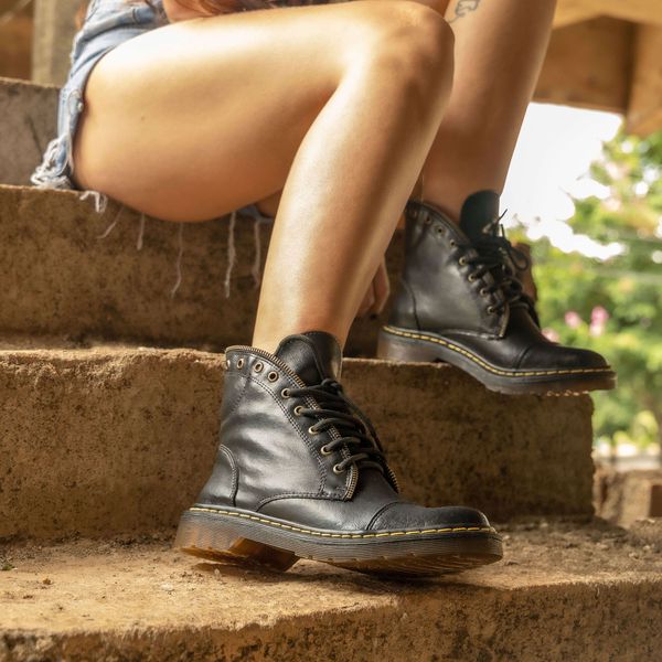 Coturno Milano Estilo Veggie Preto Baixa ESTILO VEGGIE SHOES