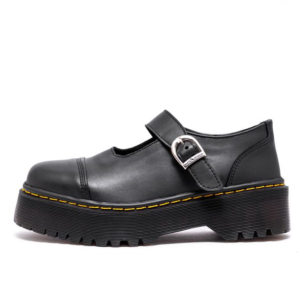 Sapato Inglês Estilo Veggie Boneca Menina Preto 