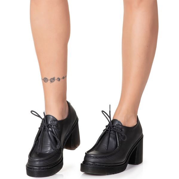 Sapato Plataforma Jasmin Estilo Veggie Preto
