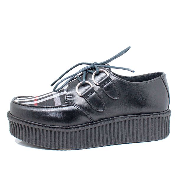 Creeper Xadrez Preto Estilo Veggie Shoes | ESTILO VEGGIE SHOES