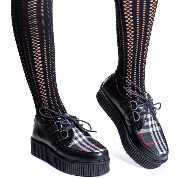 Creeper Xadrez Preto Estilo Veggie Shoes | ESTILO VEGGIE SHOES