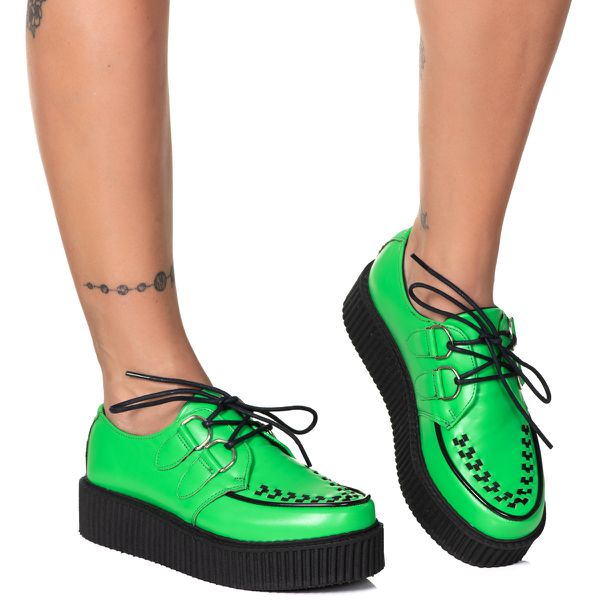 Creeper Estilo Veggie Shoes Bandeira Sun Verde