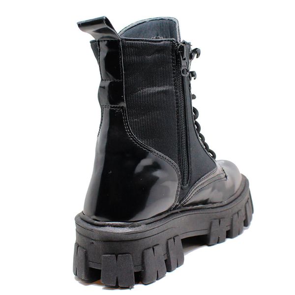 Bota coturno magi sales shoes verniz preto