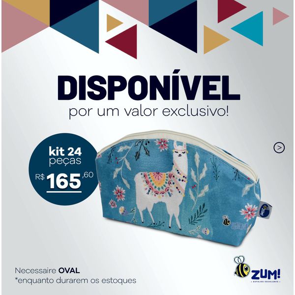 KIT NECESSAIRE OVAL 344 - SORTIDOS 24 PÇS