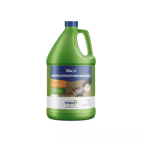 Viacal Aditivo Plastificante Para Argamassas 3,6 Litros Viapol 