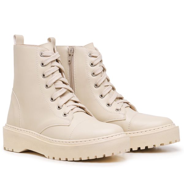 Bota Coturno Rafaela Off White