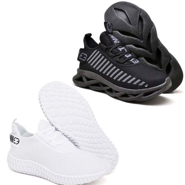 Kit 2 Tênis Unissex Evoltenn Easy Modelos Diferentes Black e Branco