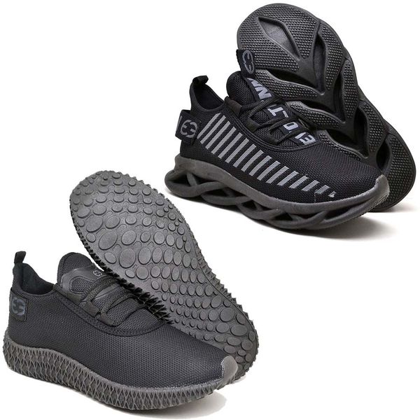 Kit 2 Tênis Unissex Evoltenn Easy Modelos Diferentes Black