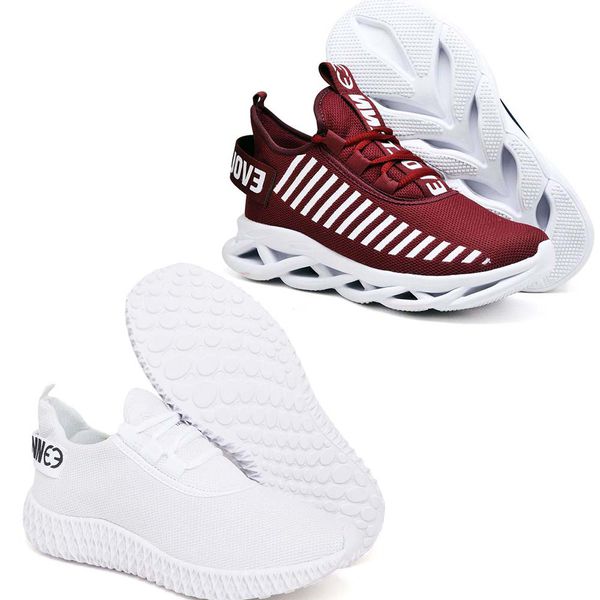 Kit 2 Tênis Unissex Evoltenn Easy Modelos Diferentes Bordo e Branco