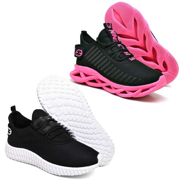 Kit 2 Tênis Unissex Evoltenn Easy Modelos Diferentes Pink e Preto Branco