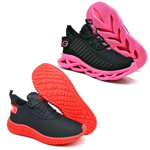 Kit 2 Tênis Unissex Evoltenn Easy Modelos Diferentes Pink e Preto Vermelho