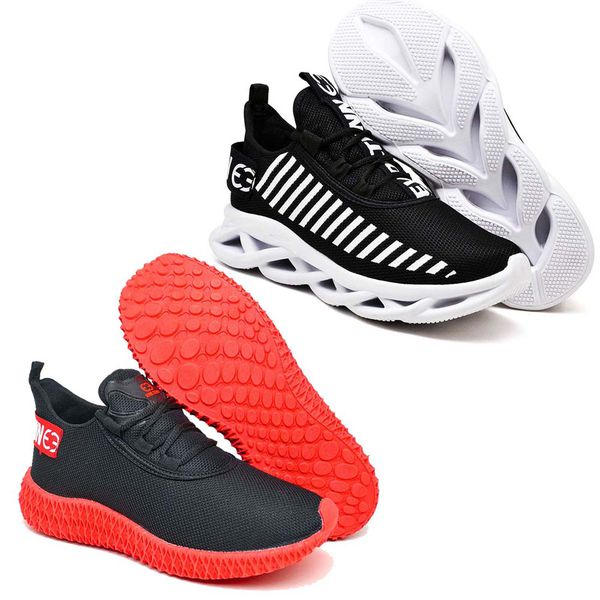 Kit 2 Tênis Unissex Evoltenn Easy Modelos Diferentes Preto Branco e Preto Vermelho