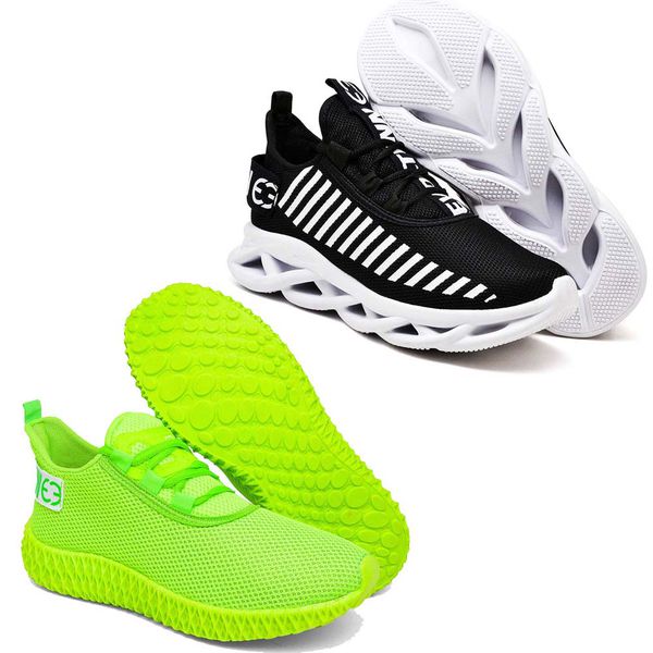 Kit 2 Tênis Unissex Evoltenn Easy Modelos Diferentes Preto e Branco e Verde