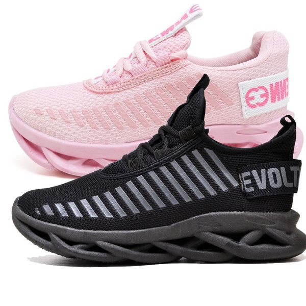 Kit 2 Tênis Easy Style Unissex Evoltenn Solado Trançado Moderno Rosa e Black