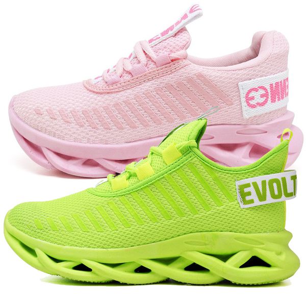 Kit 2 Tênis Easy Style Unissex Evoltenn Solado Trançado Moderno Rosa e Verde
