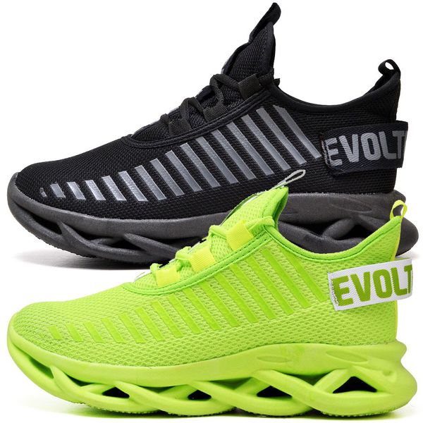 Kit 2 Tênis Easy Style Unissex Evoltenn Solado Trançado Black e Verde