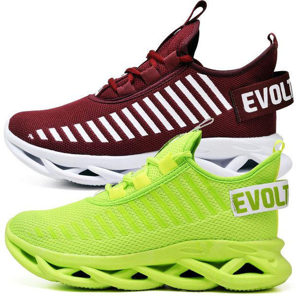 Kit 2 Tênis Easy Style Unissex Evoltenn Solado Trançado Bordo e Verde