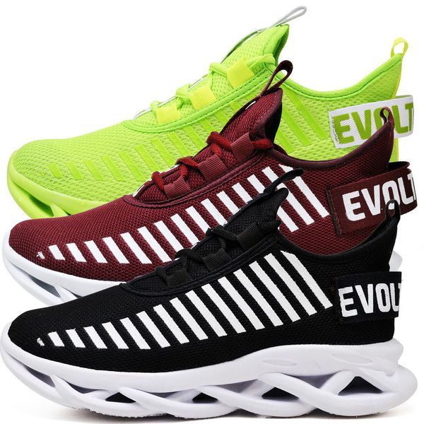 Kit 3 Tênis Easy Style Unissex Evoltenn Solado Trançado Verde, Preto Branco e Bordo