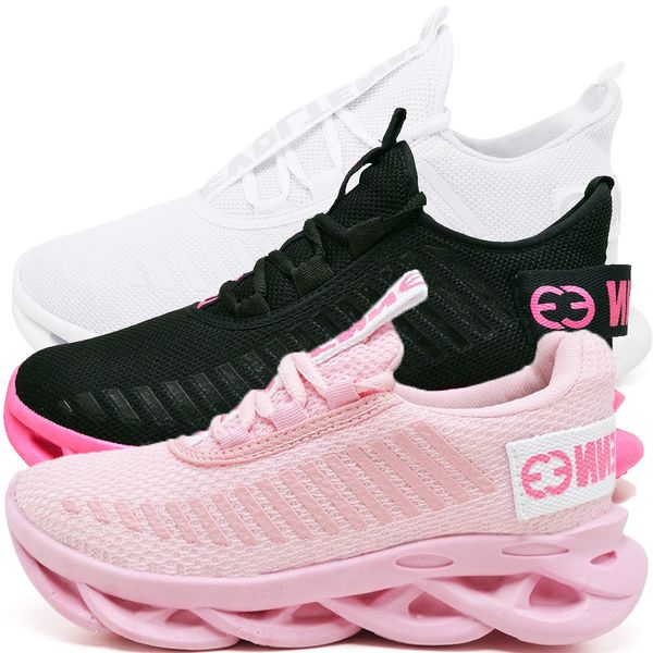 Kit 3 Tênis Easy Style Unissex Evoltenn Solado Trançado White, Preto Pink e Rosa