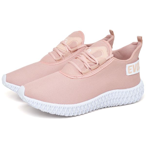 Tênis Boost Feminino Evoltenn Esporte Casual Colmeia Nude