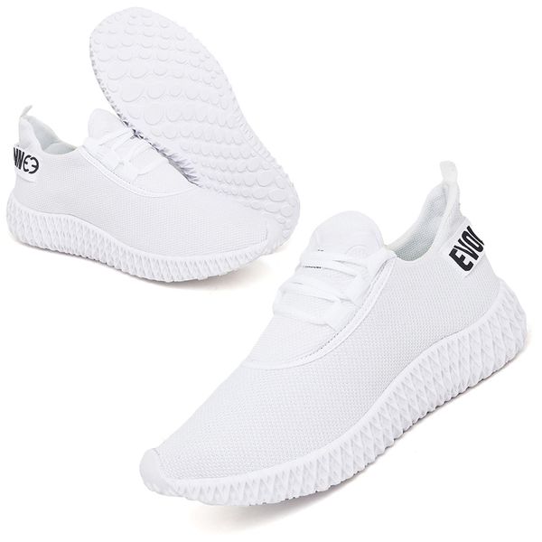 Tênis Boost Feminino Evoltenn Esporte Casual Colmeia Branco
