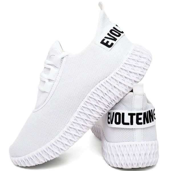 Tênis Boost Feminino Evoltenn Esporte Casual Colmeia Branco
