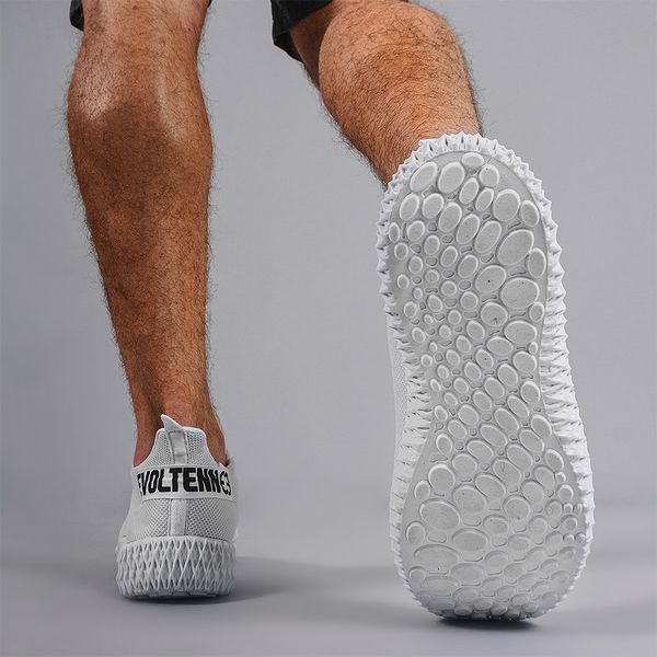 Tênis Boost Unissex Evoltenn Esporte Casual Colmeia Branco