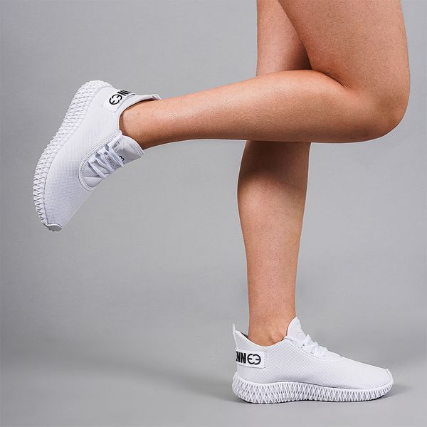 Tênis Boost Feminino Evoltenn Esporte Casual Colmeia Branco