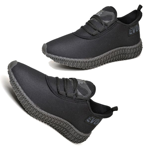 Tênis Boost Unissex Evoltenn Esporte Casual Colmeia Black