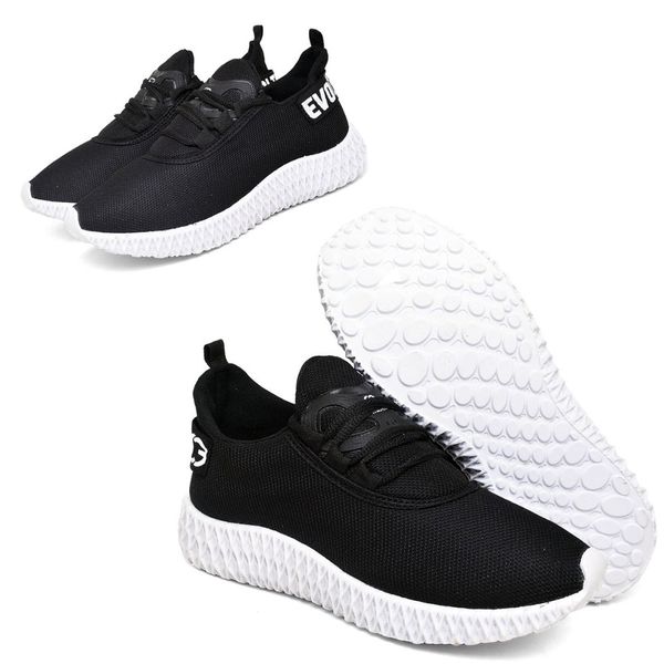 Tênis Boost Feminino Evoltenn Esporte Casual Colmeia Preto Branco