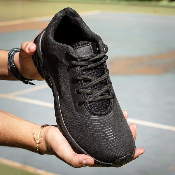 Tênis Masculino Esportivo Evoltenn Tube Runner Black