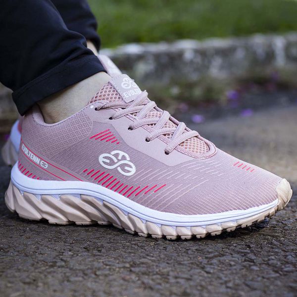 Tênis Feminino Esportivo Evoltenn Tube Runner Nude