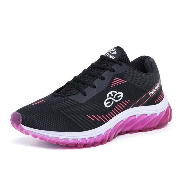 Tênis Feminino Esportivo Evoltenn Tube Runner Pink