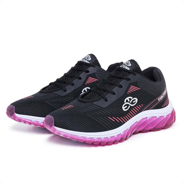 Tênis Feminino Esportivo Evoltenn Tube Runner Pink