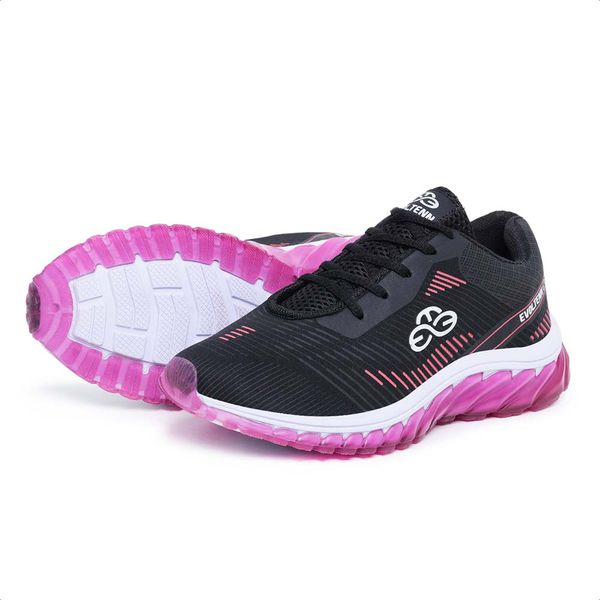 Tênis Feminino Esportivo Evoltenn Tube Runner Pink
