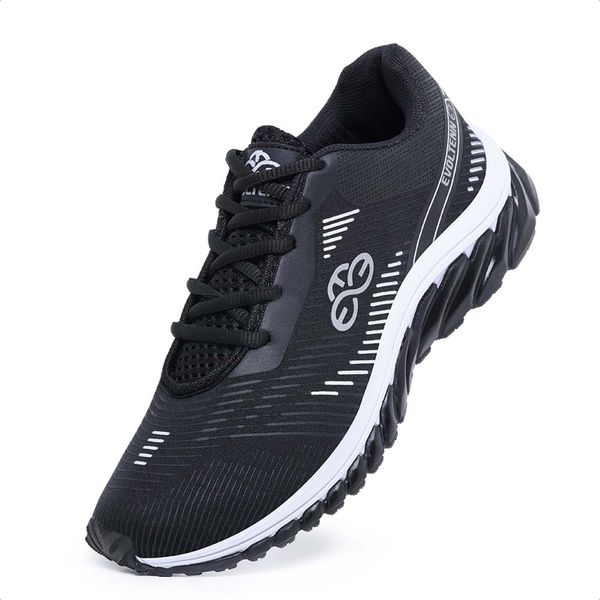 Tênis Masculino Esportivo Evoltenn Tube Runner Preto