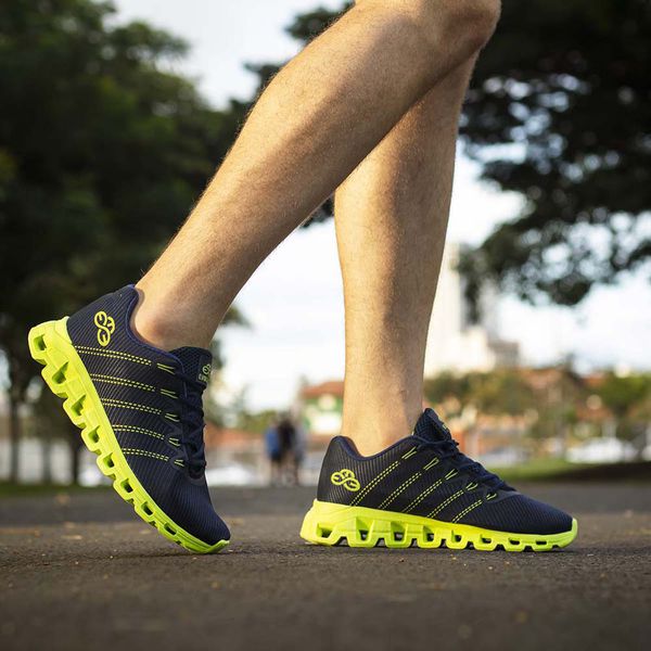 Tênis Masculino Esportivo Evoltenn Running Nuvem Marinho