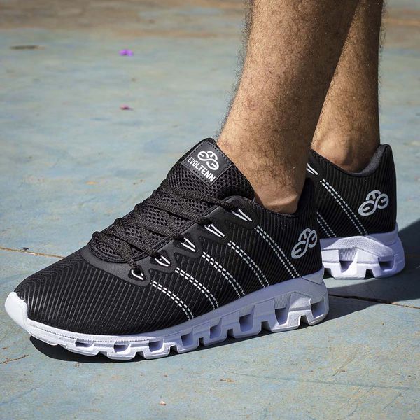 Tênis Masculino Esportivo Evoltenn Running Nuvem Preto
