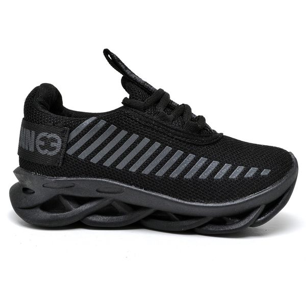 Tênis Infantil Evoltenn Sola Trança Black