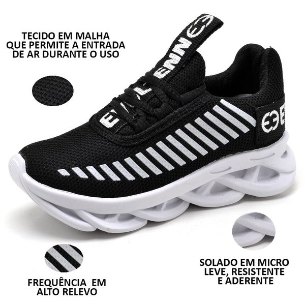 Tenis infantil com solado alto sales