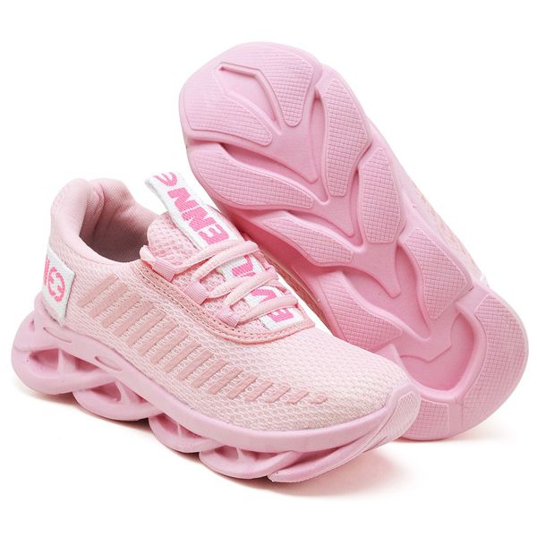 Tênis Infantil Menina Esporte Leve Calce Fácil Escolar Rosa 28 Rosa -  Compre Agora