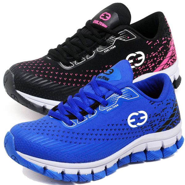 Kit 2 Tênis Infantil Evoltenn Impacto Pink e Azul