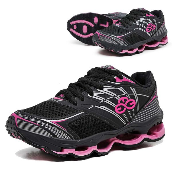 Tênis Infantil Feminino Evoltenn Turbo Kids Preto Pink